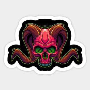 Horned Bone Too Sticker